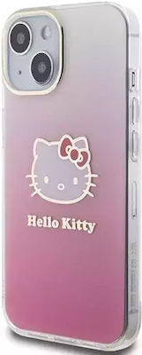 Hello Kitty Back Cover Plastic Durable Pink (iPhone 15)