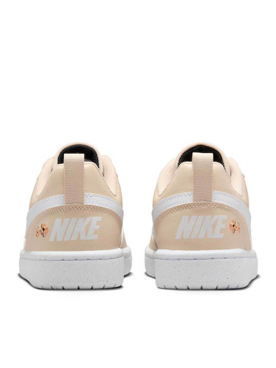 Court Court Borough Kids Sports Shoes with Laces Beige