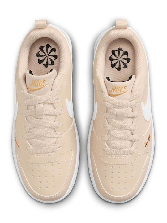 Court Court Borough Kids Sports Shoes with Laces Beige