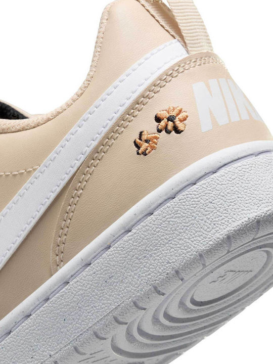 Court Court Borough Kids Sports Shoes with Laces Beige