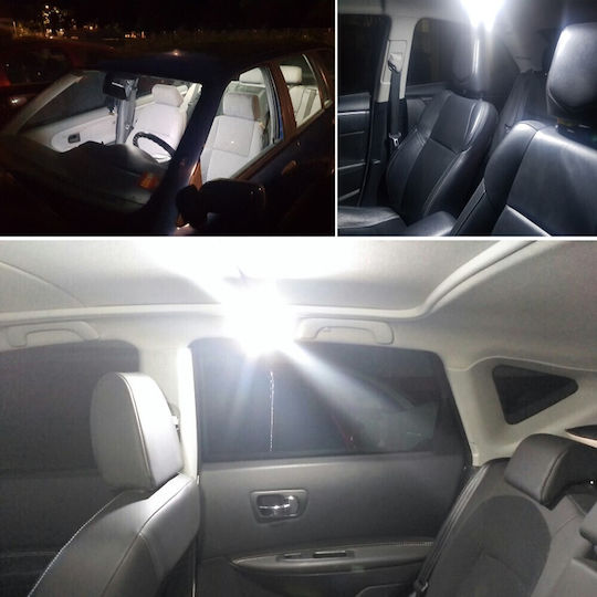 Panel 2 Led 12v T10 Sv8.5 T4w Ba9s C5w W5w Canbus 950lm 1 Pc