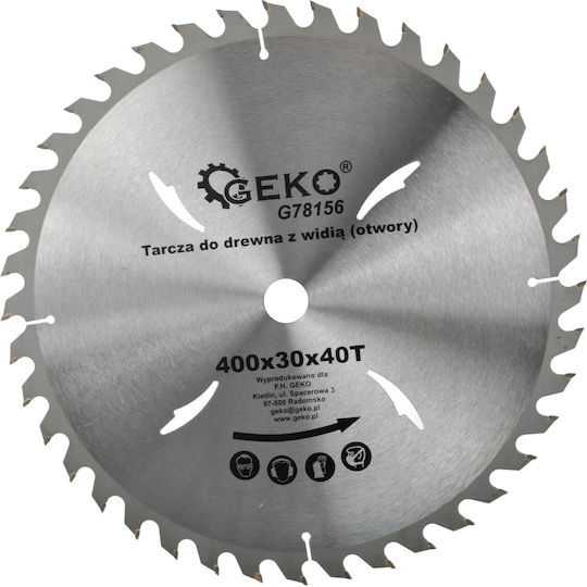 Geko Cutting Disc Wood Hole Diameter 400mm 1pcs