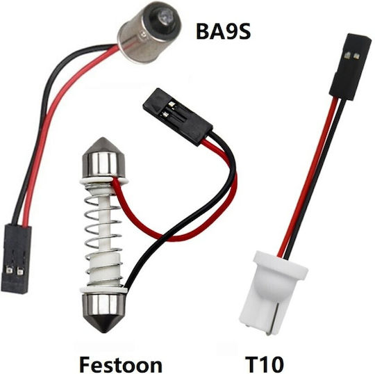 Panel 1 Led 12v T10 Sv8.5 T4w Ba9s C5w W5w Canbus 950lm 1 Pc