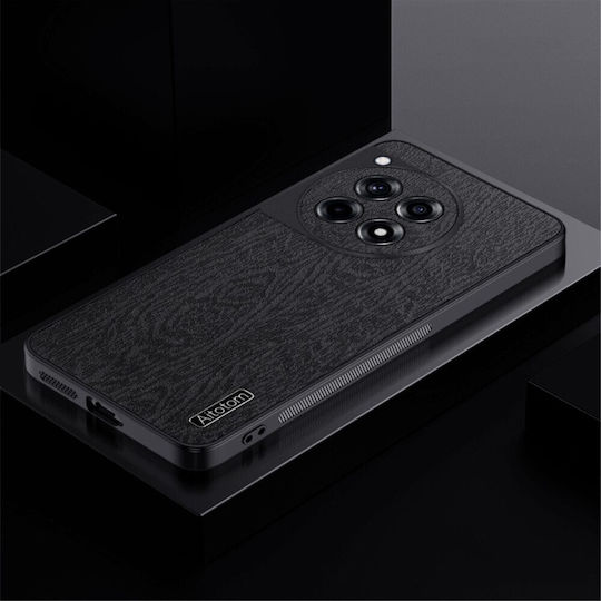 Wood Umschlag Rückseite Kunststoff Schwarz (OnePlus 12R)