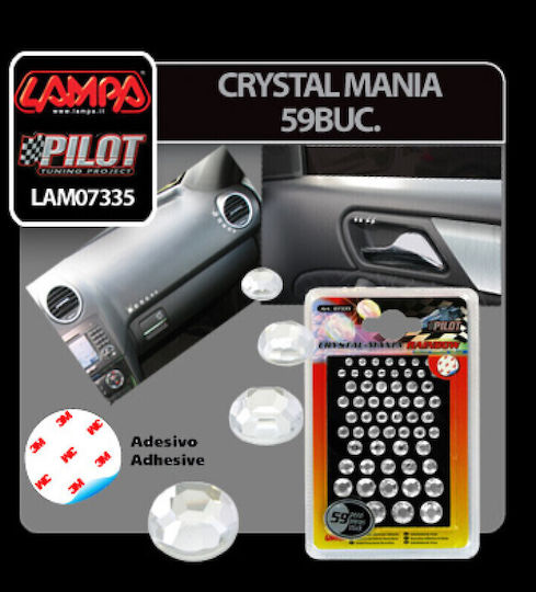 Lampa Autoaufkleber in Transparent Farbe 59Stück