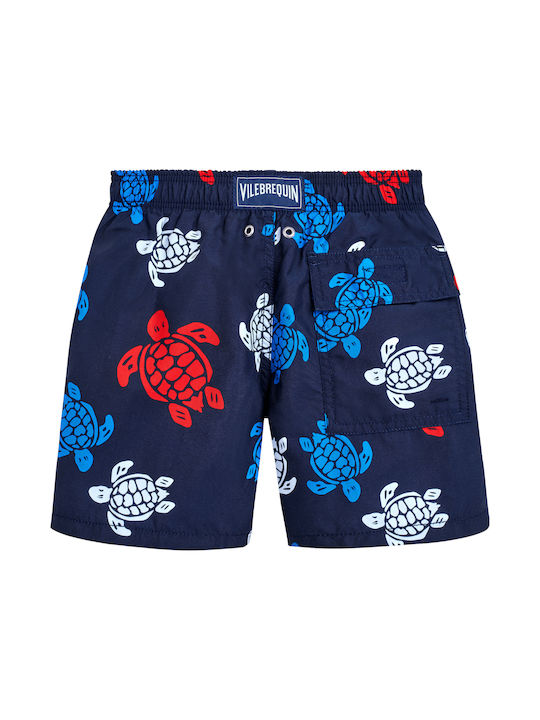 Vilebrequin Boys Ronde Des Tortues Swim Shorts Marine Blue