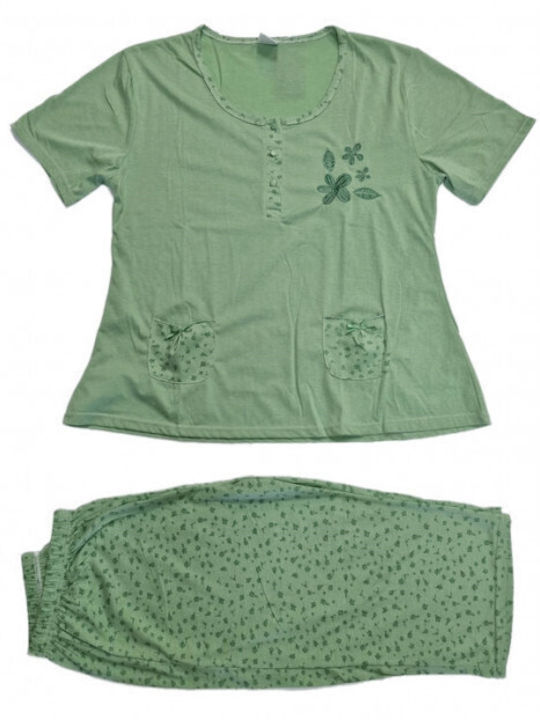 Lydia Creations Summer Women's Pyjama Set Green