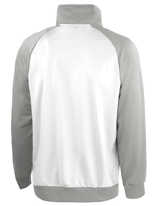 Lotto Men's Sweatshirt Jacket Bright White