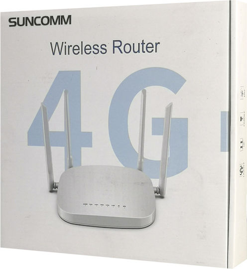 Suncomm G4304K Drahtlos 4G Wi‑Fi 4 mit 3 Anschlüssen Ethernet