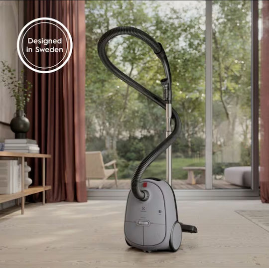Electrolux EB61A5UG Ηλεκτρική Σκούπα 750W με Σακούλα 3.5lt Γκρι