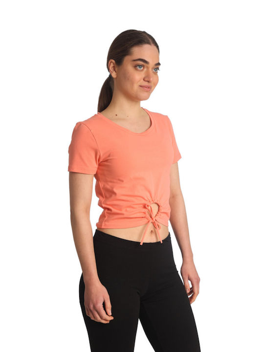 Paco & Co Wmn's Crop Top T-shirt 2432023 Orange