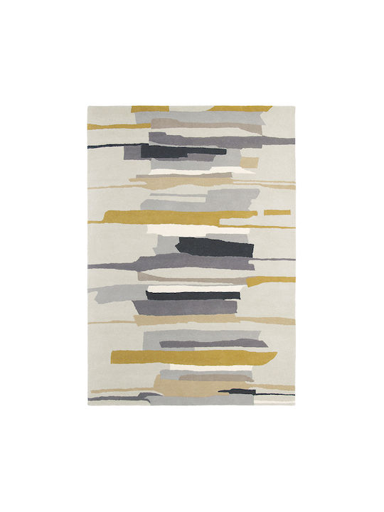 Harlequin Lucrat manual Covor Rectangular Din lână Muștar gri