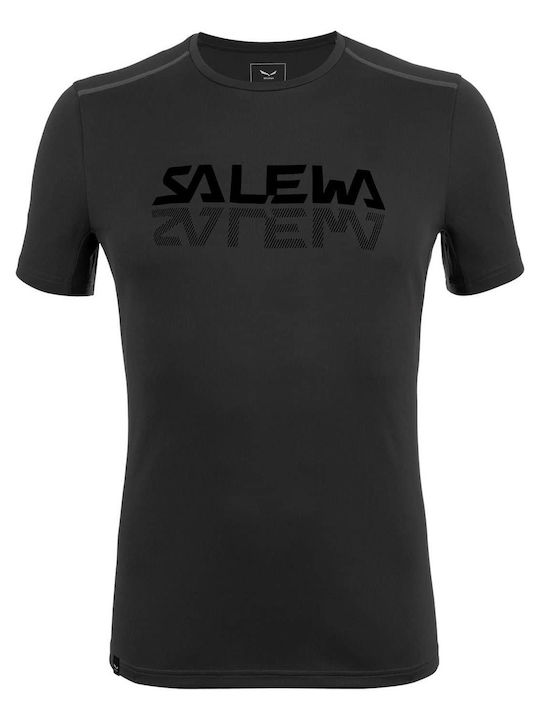 Sporty Graphic Αθλητικό T-shirt Μαύρο