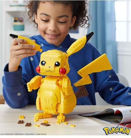 Mega Bloks Τουβλάκια Jumbo Pikachu για 8+ Ετών 825τμχ