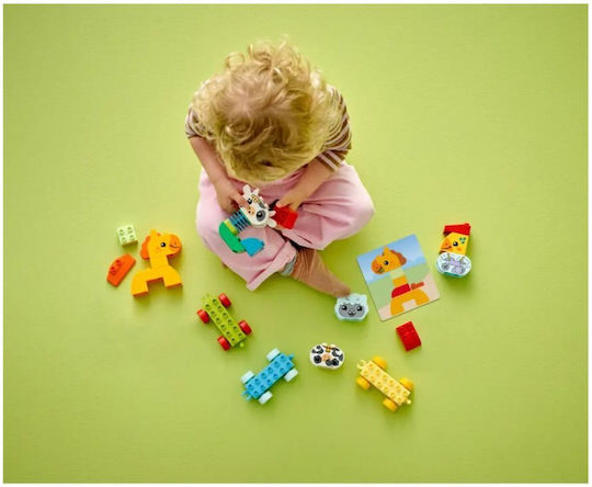 LEGO Trenul cu Animale Duplo pentru 1.5+ Ani 19 Bucăți