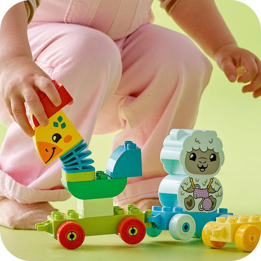 LEGO Trenul cu Animale Duplo pentru 1.5+ Ani 19 Bucăți