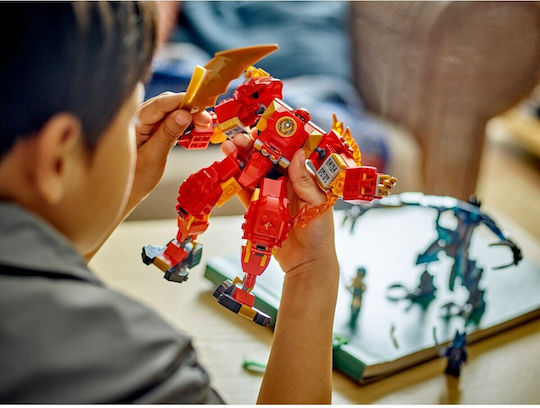 LEGO Ninjago Kai's Elemental Fire Mech for Ages 7+ 322 Pieces