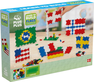 Plus Plus Plastic Educational Building Blocks Flags of the World for 5+ years 700pcs