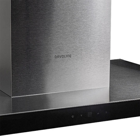 Davoline Square Island Απορροφητήρας Νησίδα 90cm Inox