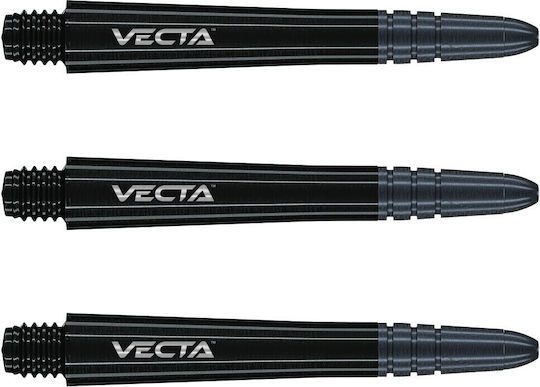 Winmau Vecta Black Medium Stems Στελέχος για Βελάκια