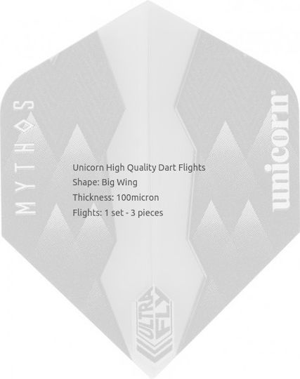 Unicorn Ultra Fly 100 B.w Mythos Feathers for Darts