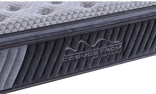 Cosmostrom Lusso Grey Single Ergonomic Mattress 100x200x30cm with Independent Springs