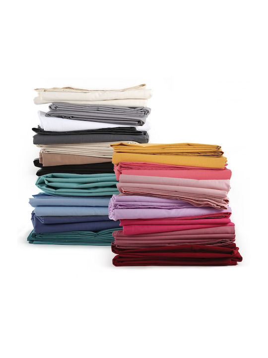 Nef-Nef Homeware Sheet Super-Double 240x270cm. Basic 726 Light Grey