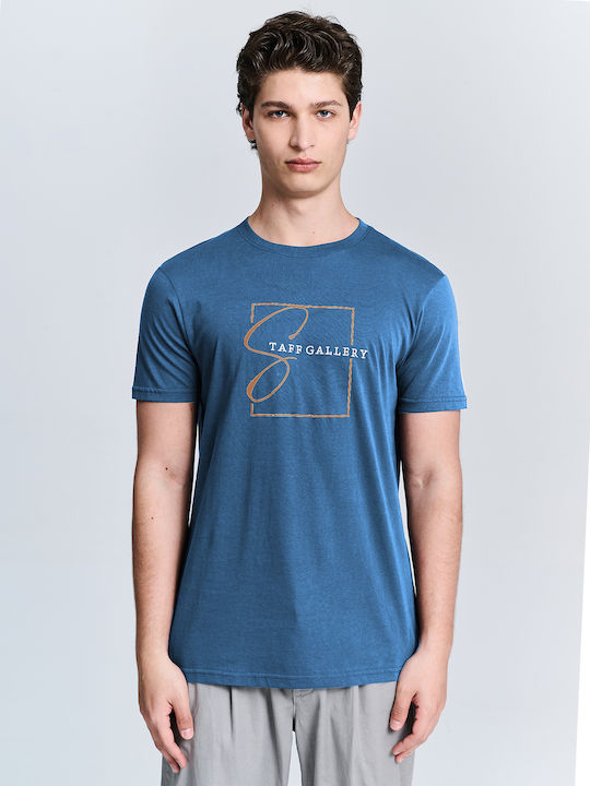 Staff Herren T-Shirt Kurzarm Cool Blue