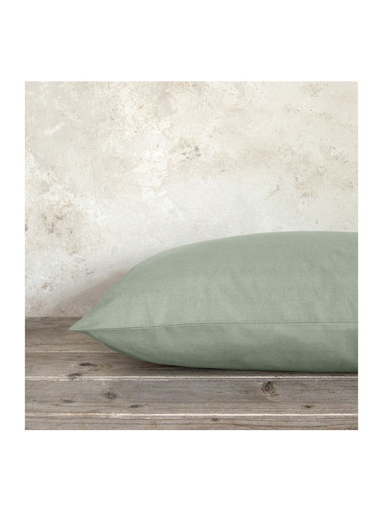 Nima Sheet Super-Double with Elastic 165x205+35cm. Unicolors 32898 Rock Green