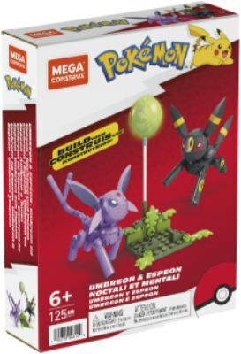 Mega Bloks Bausteine Umbreon & Espeon für 6+ Jahre 125Stück