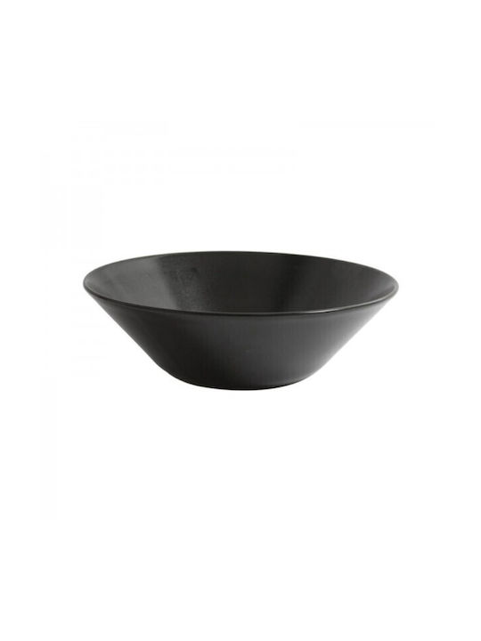 Soler Hispania Bol de Servire Rotund Ceramică Negru cu Diametru 24buc 6buc