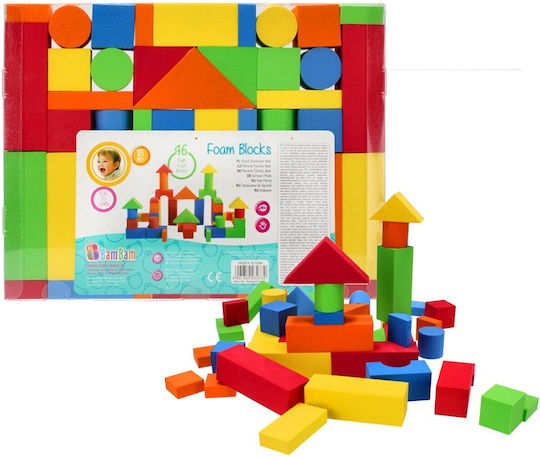 Bam Bam Foam Building Blocks For 1.5+ Years 46 Pieces