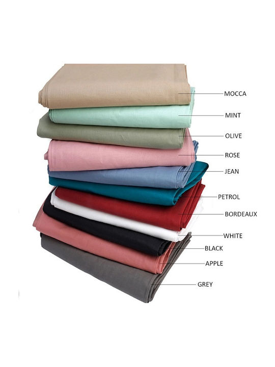 Melinen Sheet Super-Double with Elastic 160x200+32cm. Urban Line Denim