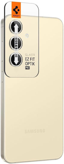 Spigen Optik Pro EZ Fit Camera Protection Tempered Glass Yellow for the Samsung Galaxy S24