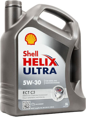 Shell Συνθετικό Λάδι Αυτοκινήτου Helix Ultra ECT A10 5W-30 C3 5lt