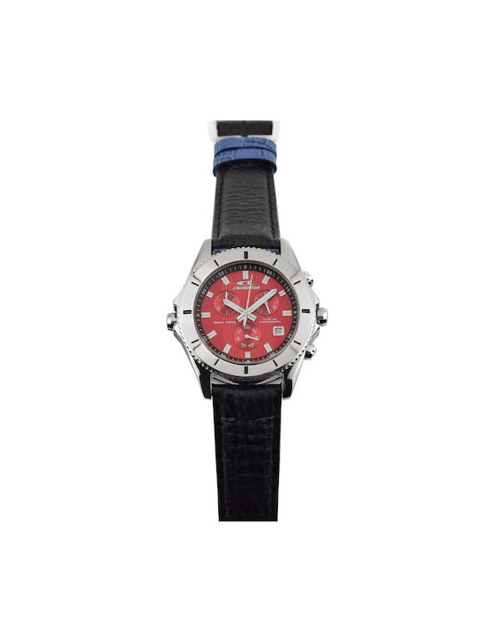 Chronotech Men's Watch 40mm Battery with Leather Strap
