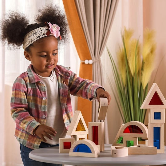 Viga Toys Wooden Building Blocks For 1.5+ Years 24 Pieces