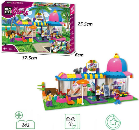 Blocki Building Blocks Ice Cream Stand for 6+ Years 243 Pieces