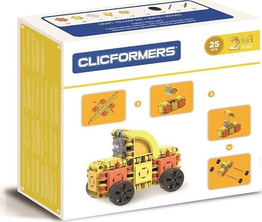 Magformers Clicformers Craft Yellow Set 2 In 1 for 4+ Years 25 Pieces