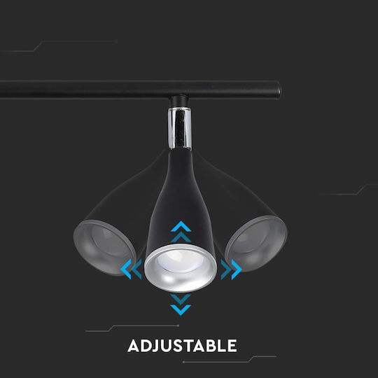 V-TAC Double LED Natural White Spot in Black Color