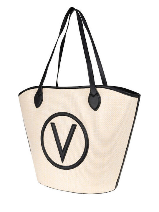Valentino Bags Set Din piele Geantă de damă Cumpărător De umăr Black / Beige