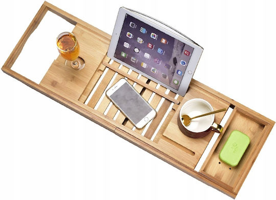 Badewannenregal Bamboo 103x22x4cm Braun