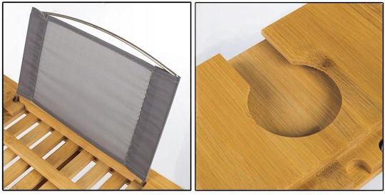 Badewannenregal Bamboo 103x22x4cm Braun