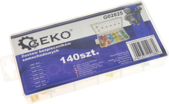 Geko Σετ Ασφάλειες Αυτοκινήτου 140τμχ