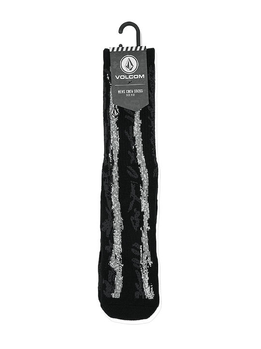 Volcom Hockey Dad Κάλτσες με Σχέδια Μαύρο