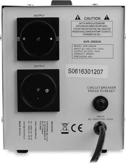 Volt Polska 5AVR2000SE Σταθεροποιητής Τάσης 2000VA