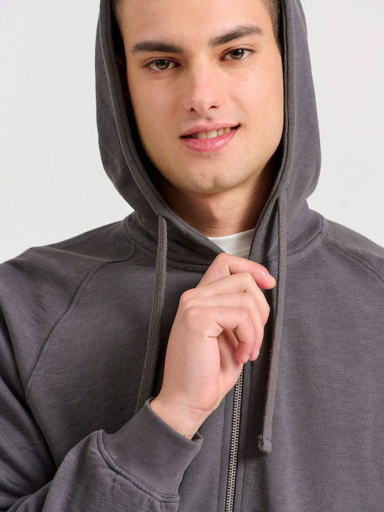 Ζακέτα Mit Kapuze Anthracite