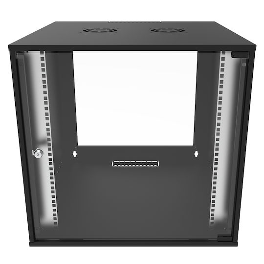 Canovate Монтиран на стена Рак кабинет 9U 55x40см Черен WC1S-9-09J4A