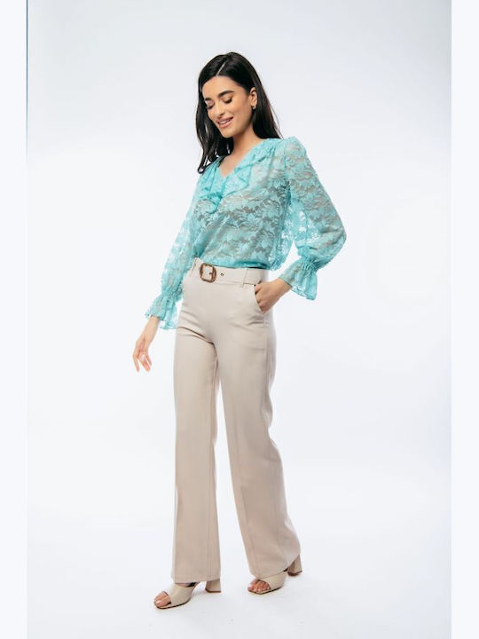 Femei Din material textil Pantaloni Beige