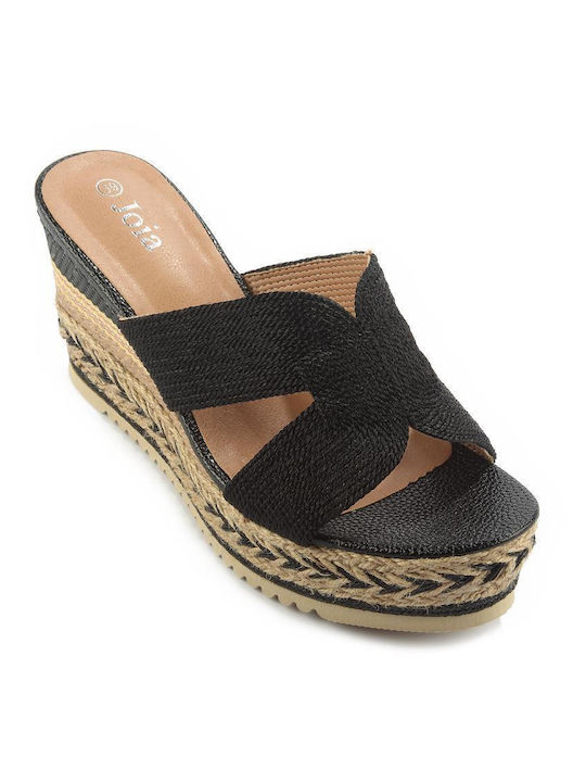 Fshoes Platforme dama Negre